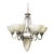 Vintage Late 20th Century 6 Light Fixture Chandelier For Sale