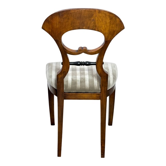 Mid 20th Century Set of 4 Biedermeier Style Side / Dining Chairs, Italy 1960s For Sale - Image 5 of 6