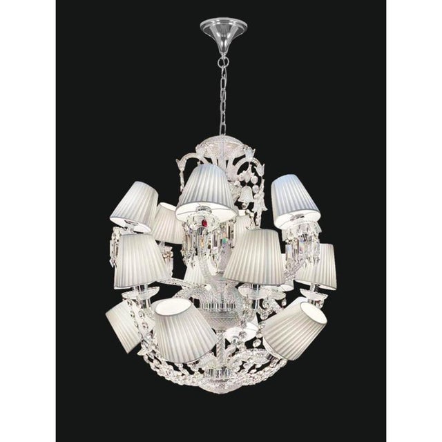 Collection regina chandelier, metal and crystal, ncs 219/15 ws by jago dimensions: d 75 x h 80 cm. Materials: metal,...