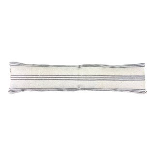 Turkish Hemp Pillow Cushion Natural Beige Gray Cushion Cover 12"x46" For Sale