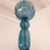 1980s Petrol Blue Murano Glass Chandelier For Sale - Image 9 of 10