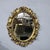 Fabulous Italian deep undercarved oval gilt mirror, with original plate glass, can be hung ladscape or portrait, in very...