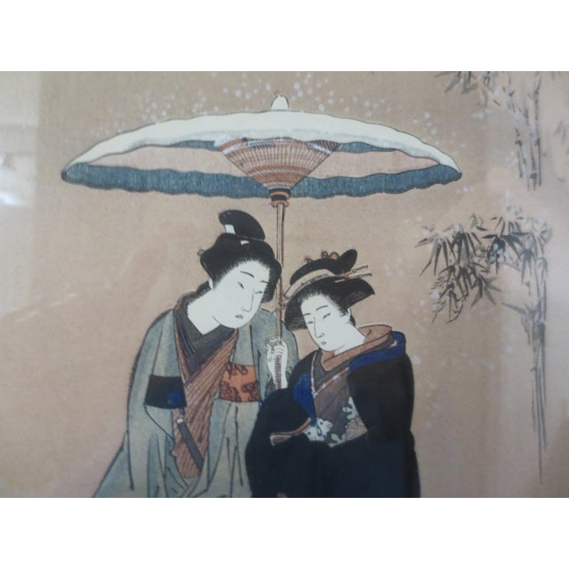 Antique Japanese Wood Block Print Color For Sale In Atlanta - Image 6 of 9