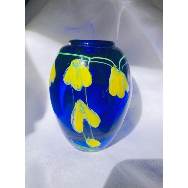 Glass Murano Glass Vase For Sale - Image 7 of 10