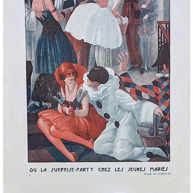 Art Deco Lorenzi "Le Carnaval Des Grands Enfants" Fantasio 1923 Magazine Print For Sale - Image 3 of 3