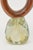 Burnt Orange Vintage Murano Swirled Signed Love Knot Glass Sculpture, 1980's For Sale - Image 8 of 9