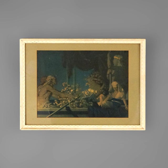 Antique Art Deco Maxfield Parrish Print of Cleopatra, Framed, C1920 For Sale - Image 12 of 12