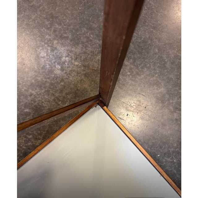 Zoe White Frosted Glass Bar Cart For Sale - Image 11 of 11