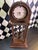 Metal 1970s Grand Old World Ironwork Table Clock With Architectural Scrollwork, 25" For Sale - Image 7 of 18