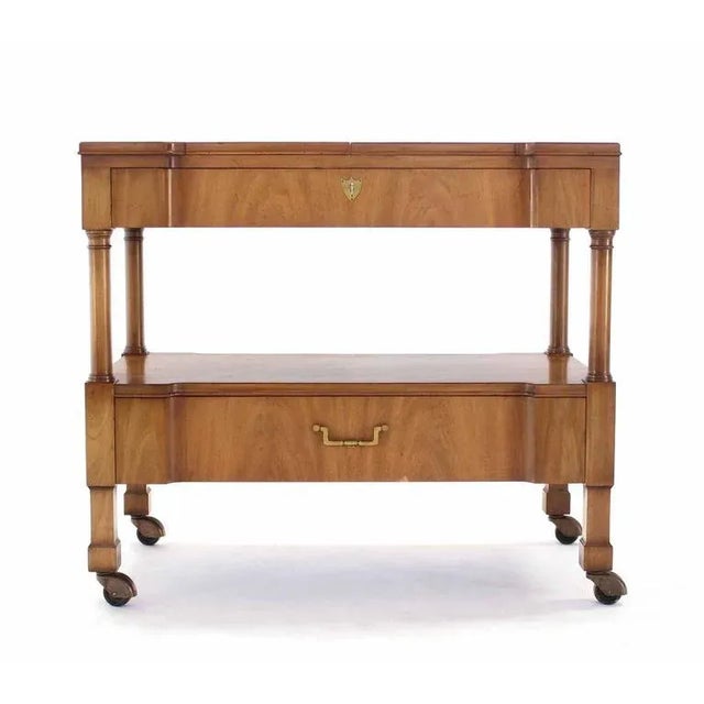 Nice mid-century modern rolling server cart. Made in the early 20th century.