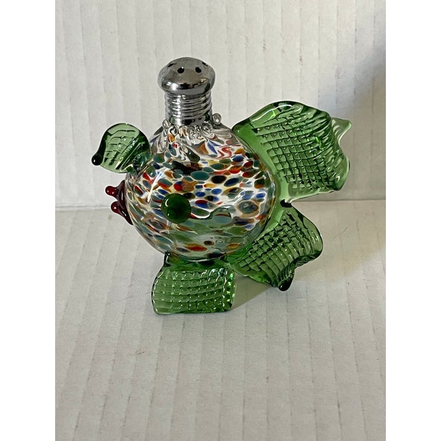 Vintage Italian art glass fish perfume bottle or perfume diffuser.