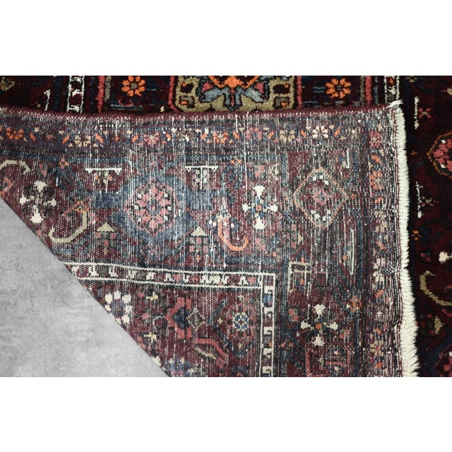 1960s Vintage Hand-Woven Hamadan Rug, 1960s For Sale - Image 5 of 16