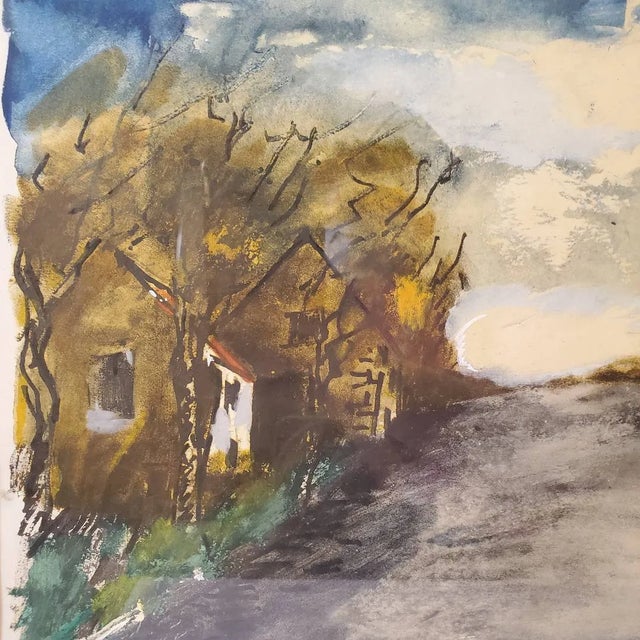 Mid 20th Century Pair of Maurice De Vlaminck Limited Edition Village Road Prints — Framed, Numbered, Vintage French Editions For Sale - Image 17 of 17