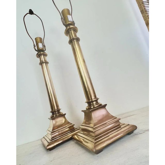 Mid-Century Bronze Table Lamps from Kullmann, 1970s, Set of 2 For Sale - Image 11 of 16