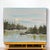 This serene acrylic painting features a tranquil lake surrounded by lush greenery, perfect for enhancing your home with a...