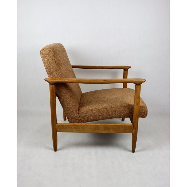Red Orange Gold GFM-142 Armchair by Edmund Homa, 1970s For Sale - Image 8 of 11