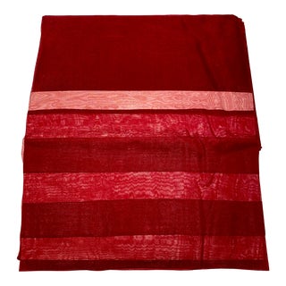 2000s Pottery Barn Silk Organza Tablecloth For Sale