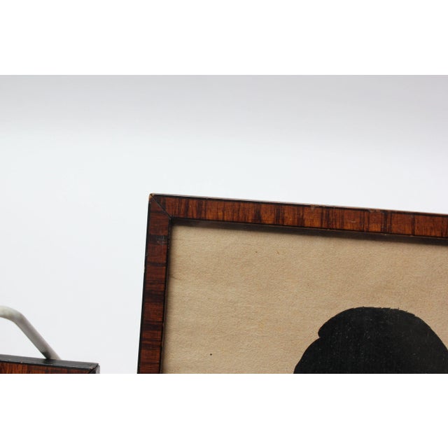 Set of Two Eighteenth Century American Antique Framed Silhouettes For Sale - Image 11 of 12