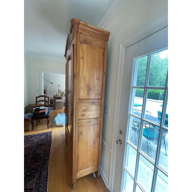 French 18th Century French Louis XV Cherry Armoire For Sale - Image 3 of 7