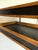1960s Mid-Century Modern Oak & Black Leatherette Two-Tier Desk Organizer / Letter Tray For Sale - Image 10 of 12