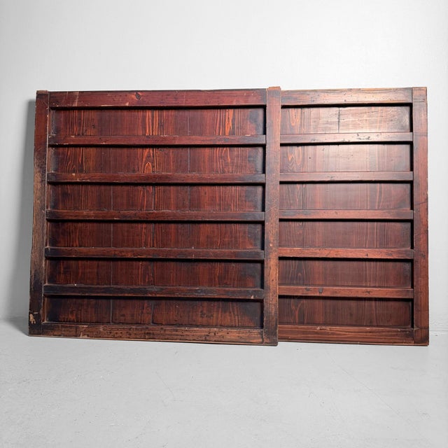 Japanese Wooden Wall Panels, 1890, Set of 2 For Sale - Image 18 of 18