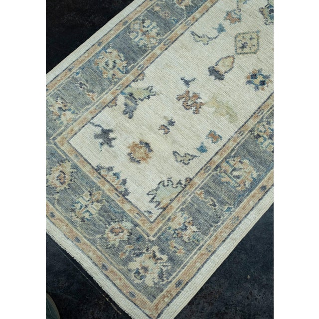 Turkish Turkish Oushak Runner Rug 2'10" x 16'3" #17907 For Sale - Image 3 of 8