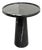 Michael Oren Designs Marquina Marble Pedestal Side Table For Sale