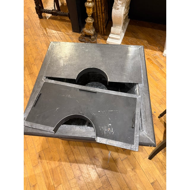 French Lead and Zinc Ram’s Head Garden Planter, Circa 1920 For Sale In Providence - Image 6 of 10