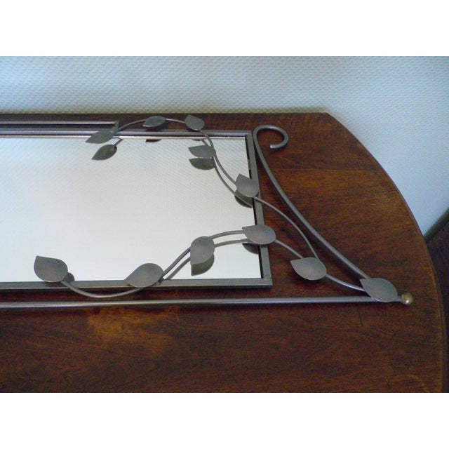 Gray Mirror with Grey Metal Frame, 1970s For Sale - Image 8 of 13