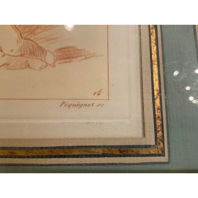 Burnt Umber Antique French Engraving by Auguste Pequegnot For Sale - Image 8 of 11