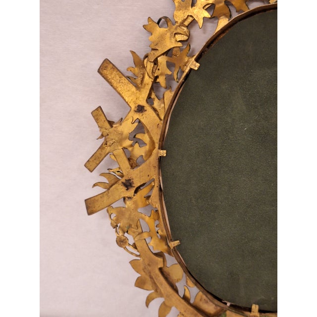 Antique Portrait Miniature Oil Painting Signed Rene With Cold Painted Frame For Sale - Image 14 of 14