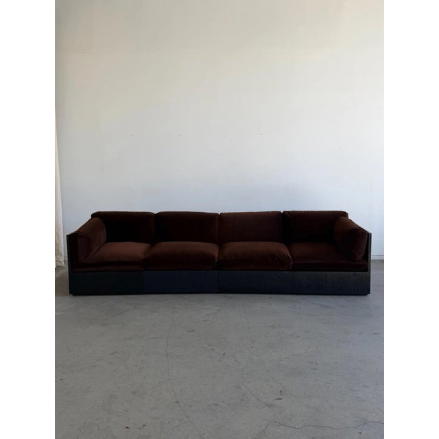 Wood Cantabria Modular Sofa- Ebonized Oak Upgrade For Sale - Image 7 of 11