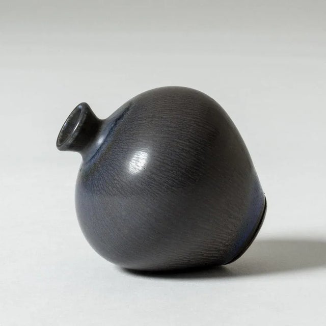 Mid-Century Modern Miniature Stoneware Vase by Berndt Friberg for Gustavsberg, 1950s For Sale - Image 3 of 8