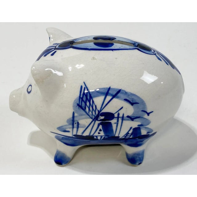 Mid 20th Century Delft Style Piggy Bank For Sale - Image 5 of 11