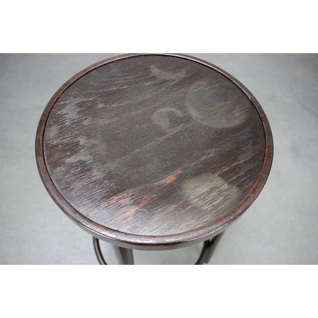 1920s Beech Bentwood Stool from Thonet, Former Czechoslovakia, 1920s For Sale - Image 5 of 12