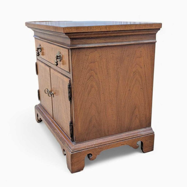 Pair of Thomasville Mid-Century Wood Nightstands For Sale - Image 11 of 18