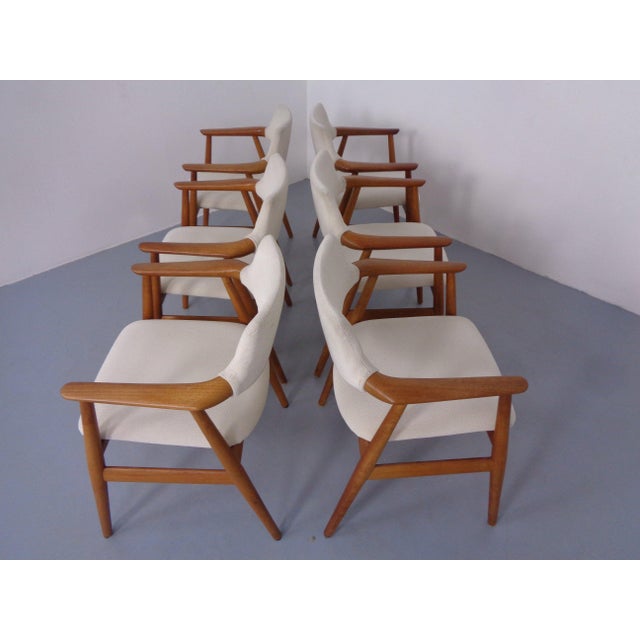 GM11 Teak Armchairs by Svend Aage Eriksen for Glostrup, Denmark, 1960s, Set of 6 For Sale - Image 12 of 18