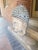 Antique Wood Carved Buddha Head For Sale - Image 4 of 9