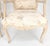 Faux Carved Twig Wood & Eye Theme Arm Lounge Fireside Arm Chairs White Wash MINT For Sale - Image 6 of 16