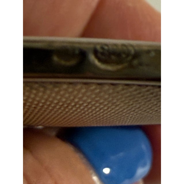 Antique European 800 Silver Hand Mirror With Ornate Rococo Handle For Sale - Image 11 of 12