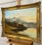Textile Vintage Mountain Lake Oil Painting of a Loch in the Scottish Highlands With Ornate Frame For Sale - Image 7 of 13
