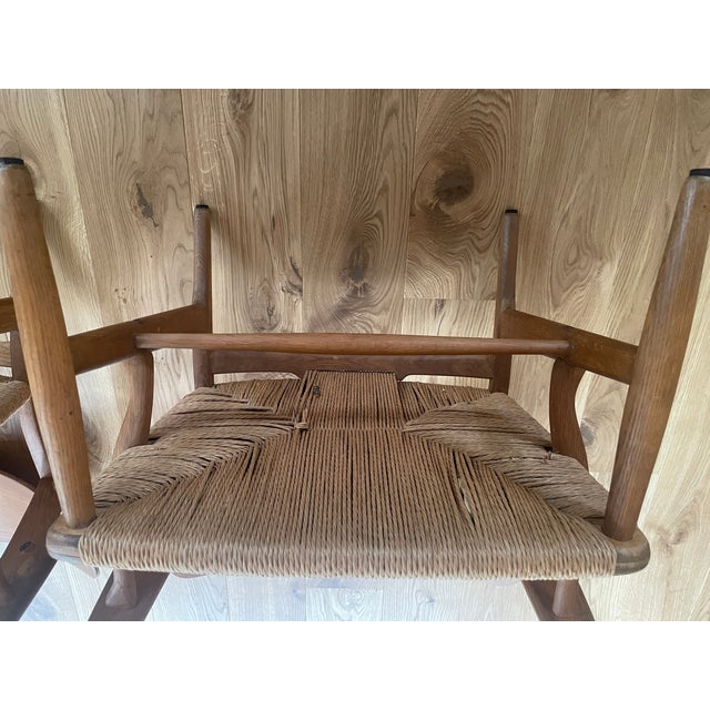 Mid 20th Century Vintage Pair of Carl Hansen & Son Ch 22 Lounge Chairs by Hans Wegner For Sale - Image 5 of 14