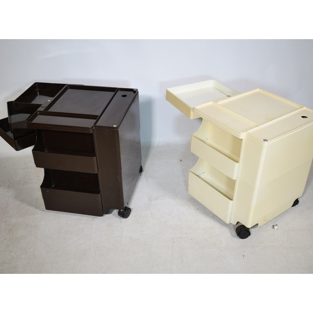 Plastic Space Age Plastic Rolling Container by Joe Colombo, 1970, Set of 2 For Sale - Image 7 of 13