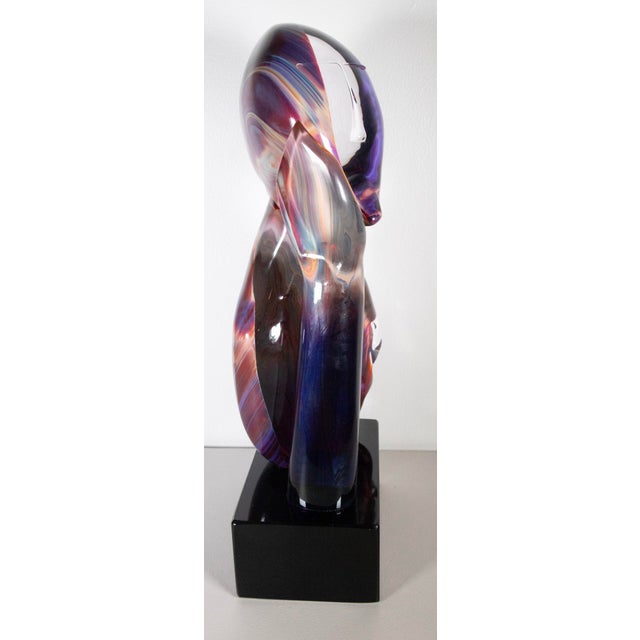 Dino Rosin L’Attesa Murano Calcedonia Glass Sculpture 22" H For Sale In West Palm - Image 6 of 8