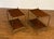 Brown Pair of Two Tiered Brass and Wood End Tables by Leighton Hall - Showroom Samples For Sale - Image 8 of 17