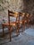 1950s Vintage Baumann Bistro Chairs and Ottoman, France, 1950s, Set of 5 For Sale - Image 5 of 18