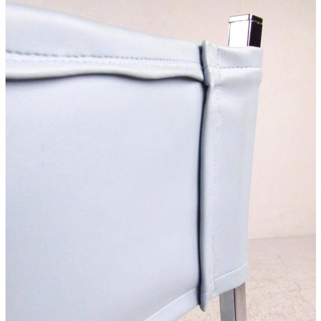 Blue Mid-Century Modern Milo Baughman Style Dining Room Set For Sale - Image 8 of 11