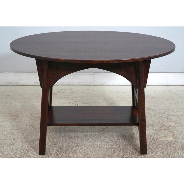 Age: C.2007 Details: Finish no.31 Nice Dark Oak Finish High Quality Construction Arts & Crafts Limbert Design Condition:...
