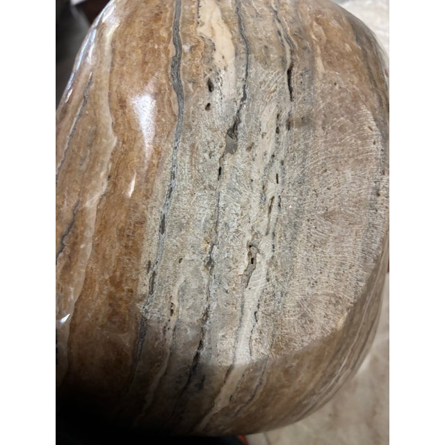 Tan Late 20th Century Onyx Bowl For Sale - Image 8 of 11