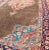 Textile Camel Hair Vintage Persian Serab Rug in Brown, Red, Turquoise and Dark Blue For Sale - Image 7 of 13